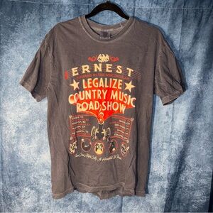 Comfort Colors Ernest Legalize Country Music Gray Graphic Men's Short Sleeve